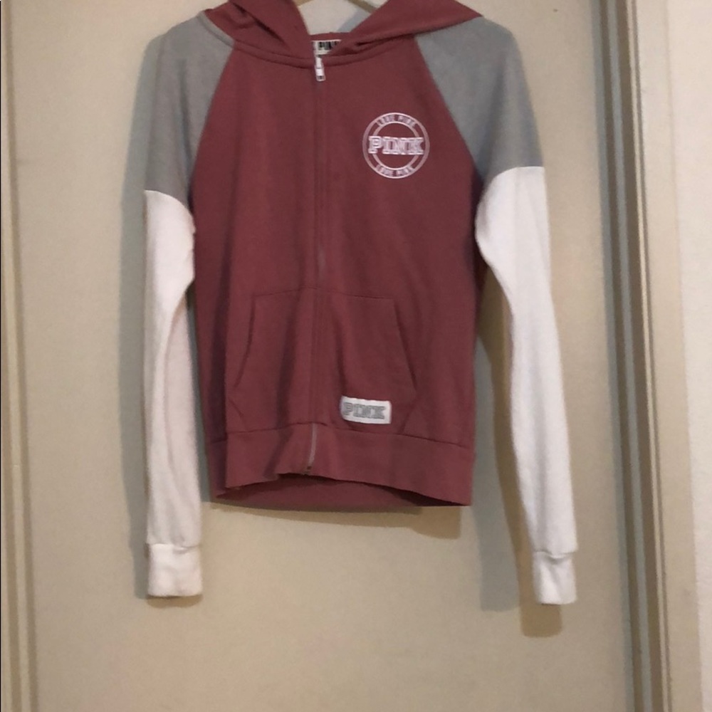 Pink zip up